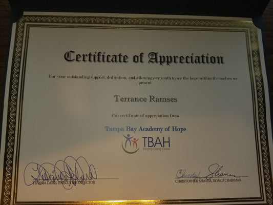Tampa Bay Academy of Hope Mentorship Program